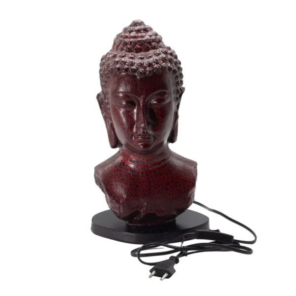 Lampă cu Bust Buddha Molton Lava – Suport Oval - Ștecher UE