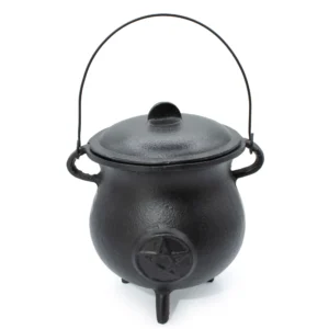 Ceaun Extra Mare din Fontă cu Pentagramă 23x18 cm (cel puțin 4 kg)