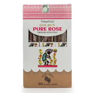 30g Golden Bețișoare Parfumate cu Rășină de Trandafir Pur (6 buc.)