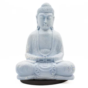 Lampă Buddha pentru Meditație – Albastru Deschis – Suport Oval - Ștecher UE