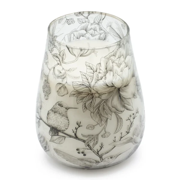Lumânare în borcan de sticlă Drawn by Flame - înaltă 900 g Sea Breeze