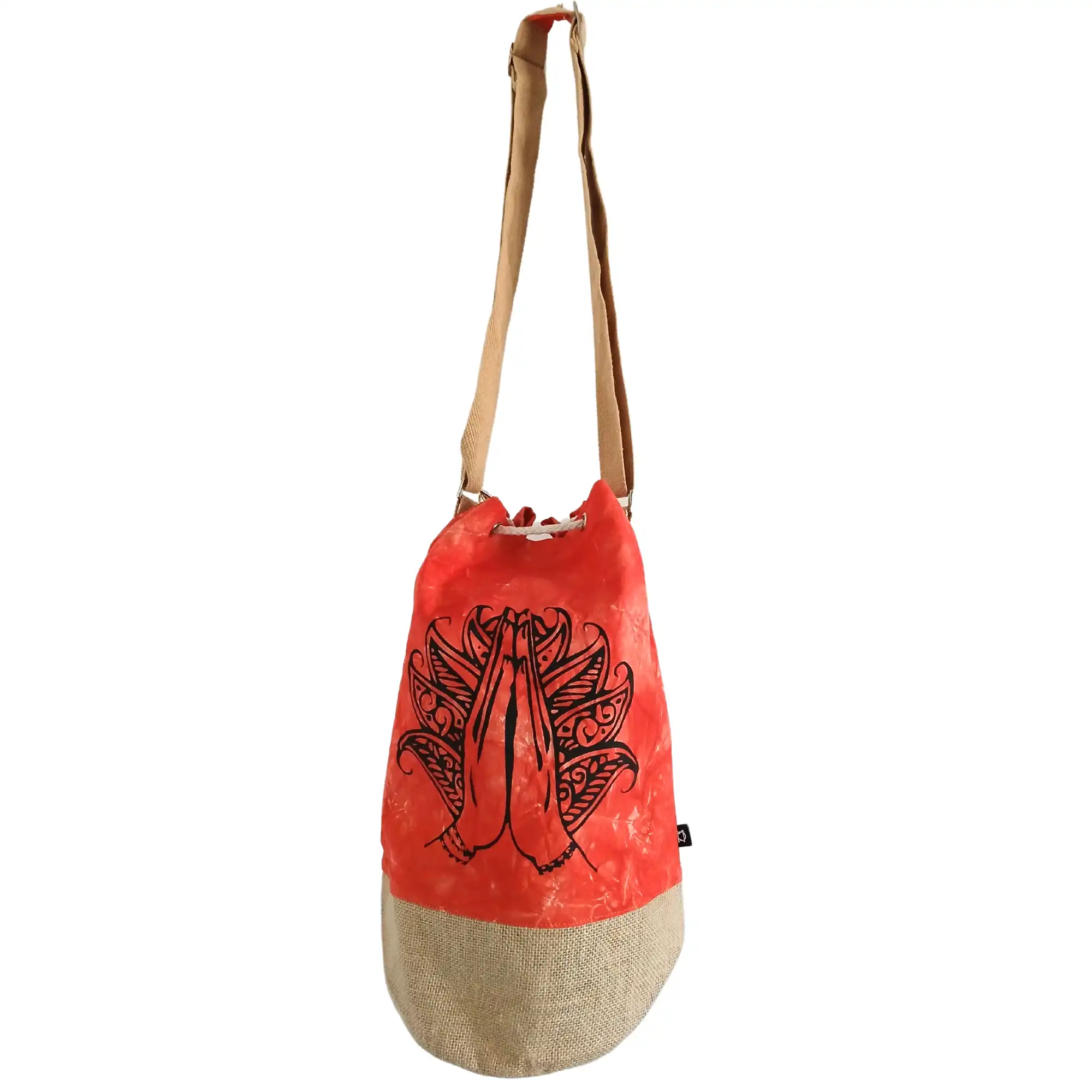 Rucsac-geanta cu imprimeu Namaste, Portocaliu 38x5x45 (cm)