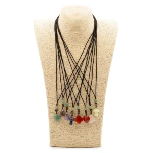 Set de 8 pandantive cu pietre prețioase - Colecția Botanică (asortate)