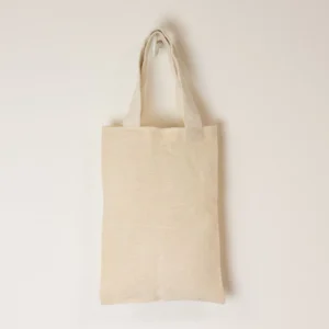 Geantă Tote Cadou Mini Iconică – Fără Imprimeu – Natural 4oz (25x20 cm)