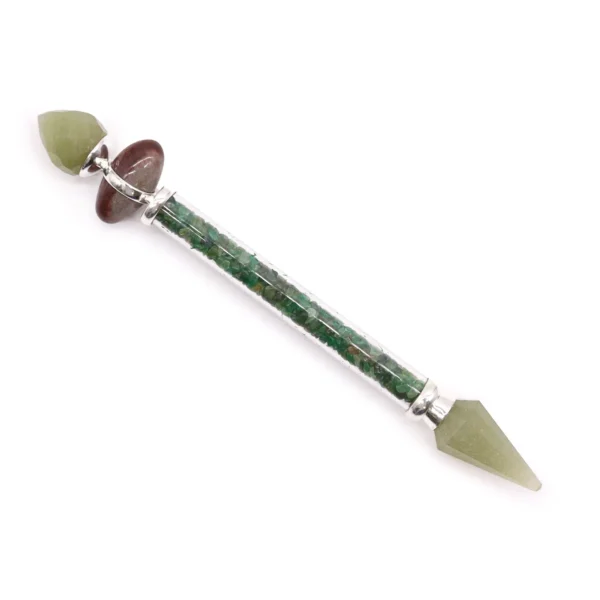 243747 Bagheta Magică Shiva Lingam - Aventurin Verde - Fericire