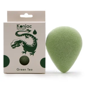 Burete Japonez Konjac Lacrimă cu Ceai Verde – Protecție și Hidratare Naturală