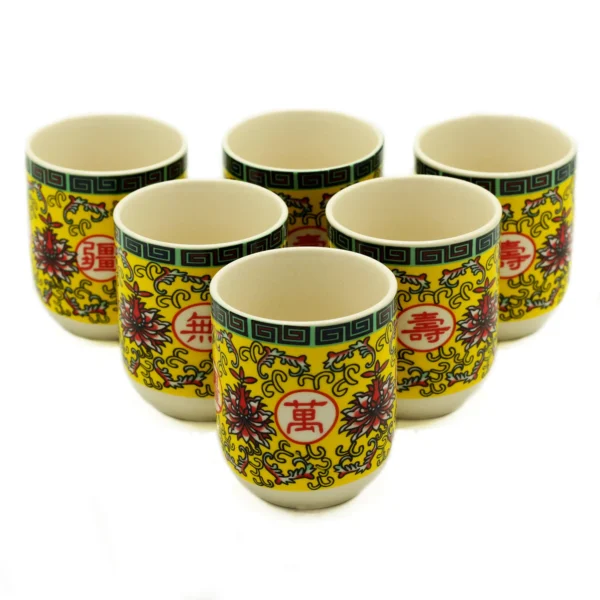 236269 6 x Cești de Ceai - Design Oriental de Lungă Durată