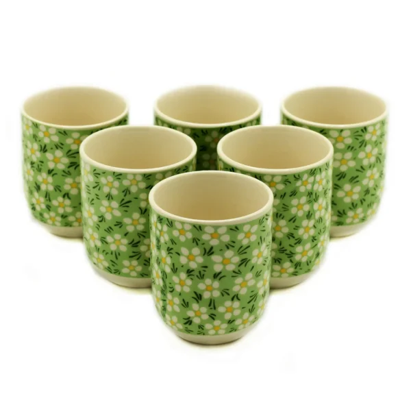 6 x Cești de Ceai - Margareta Verde