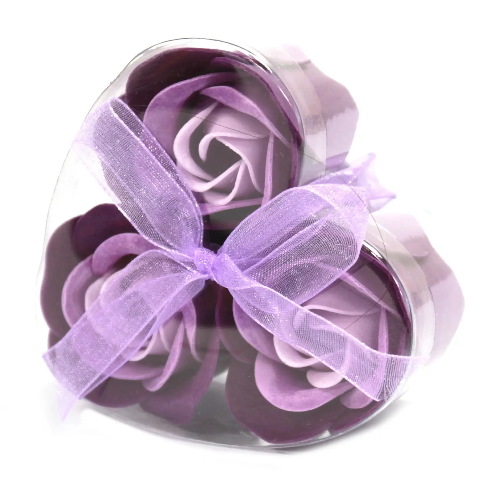 Cutie cu 3 Flori de Săpun - Trandafir Violet