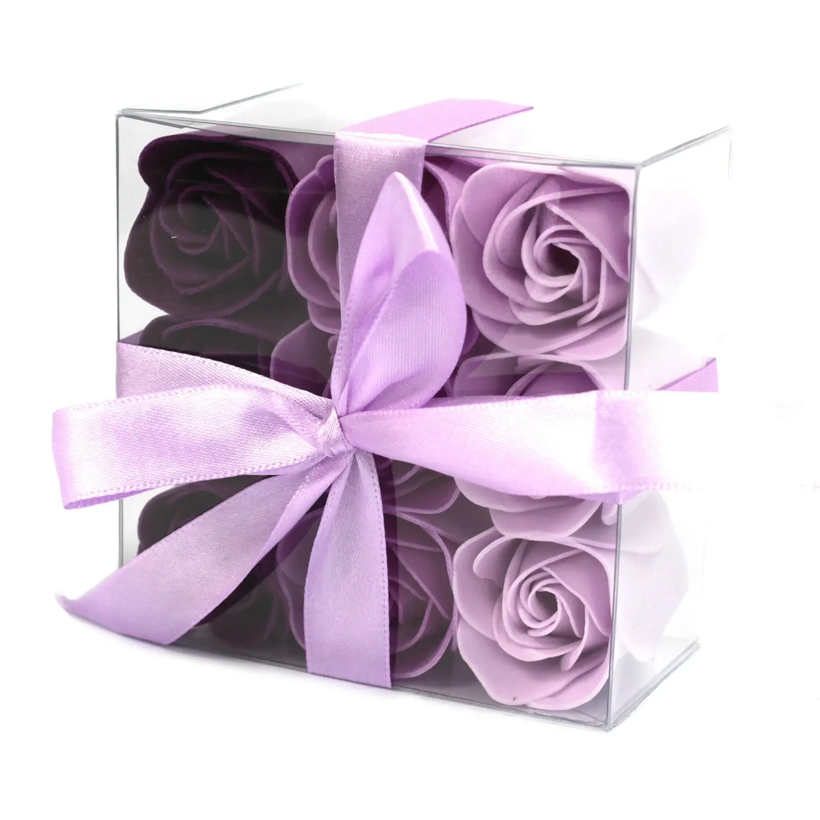 Cutie cu 9 Flori de Săpun - Trandafir Violet