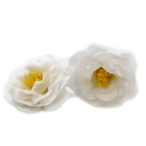 Set 50 buc. flori de săpun pentru mâini îndrăznețe - Camelie - Alb