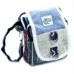 Geantă Crossbody - Cânepă și Bumbac - Stil Jhari