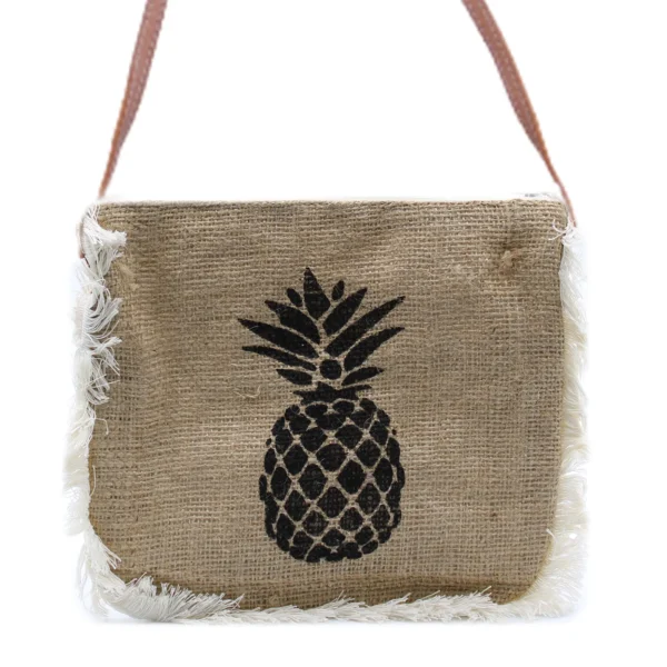 189532 Geantă cu Franjuri - Ananas (Imprimeu)