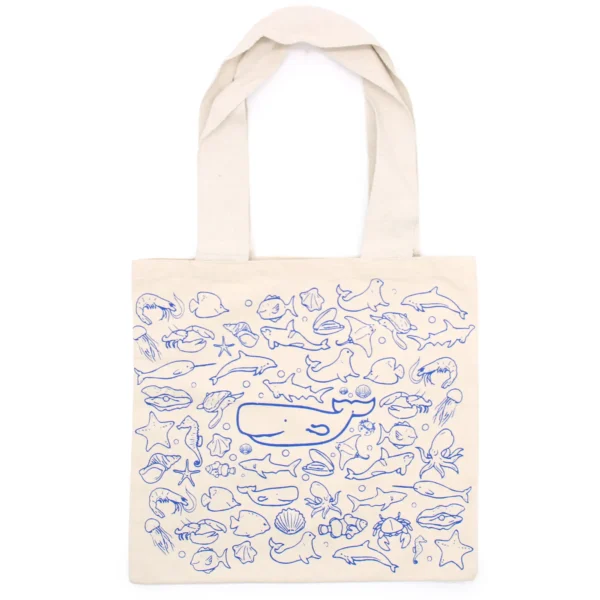 Geantă Mare de Cumpărături - 38 x 42 cm - Viața în Mare - 10 oz