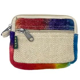 Geanta patrata tie dye din cânepă
