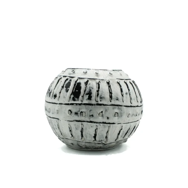 235832 Ghiveci Grecesc din Lut - Crem 10 cm