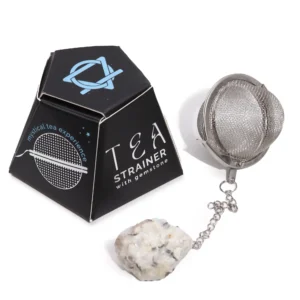 Infuzor de ceai cu cristal - Piatra Lunii Curcubeu