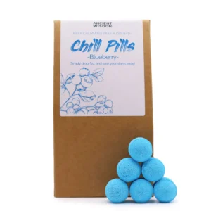 Pachet cadou cu bile spumante de baie 350 g – afine