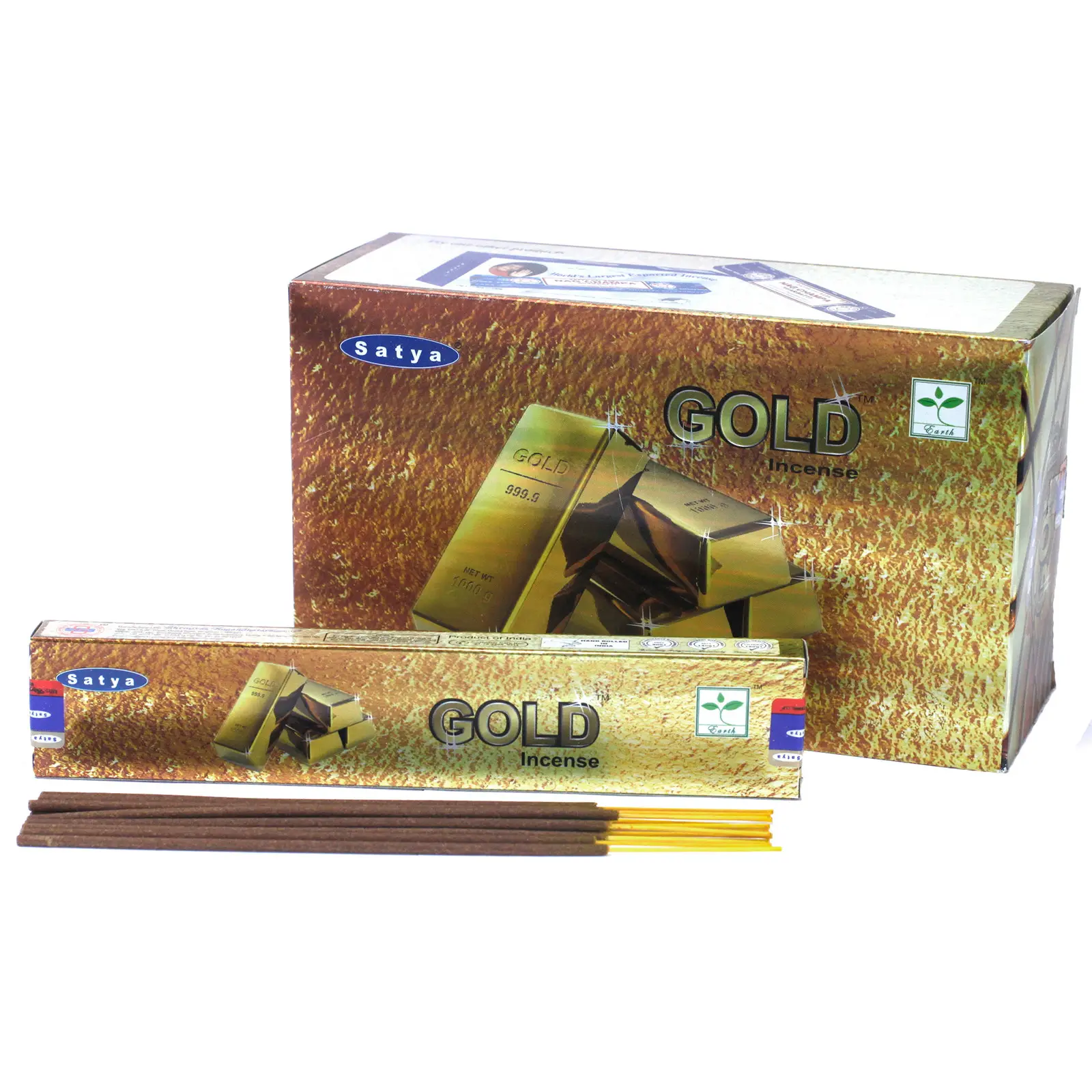 Bețișoare parfumate Satya 15g - Aur