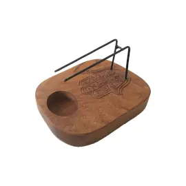 Suport pentru Palo Santo - Lemn de Tec - Design Hamsa