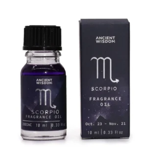 Ulei parfumat zodiac scorpion, obsidian și cafea neagră