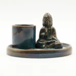 Suport pentru Tămâie Buddha – Ceramică Albastră