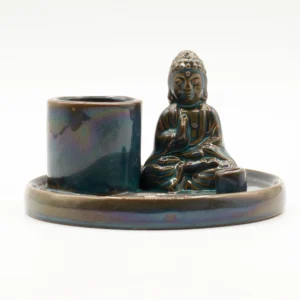 Suport pentru Tămâie Buddha – Ceramică Albastră
