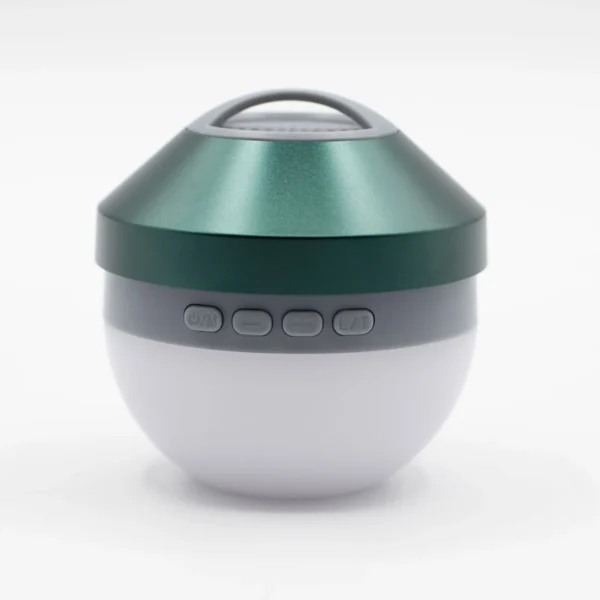 Lampă Suspendabilă pentru Camping cu Mini Boxă – Verde