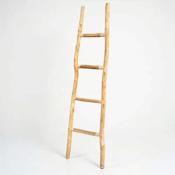 Scară Mare din Lemn Kemu – 1,5 m – Natural – Stil Japonez