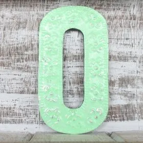 Numărul „0” – culori asortate – 15 cm