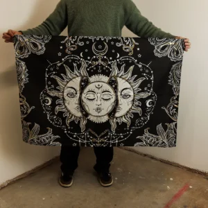 Artă de Perete din Bumbac (70x110cm) – Zeița Soarelui