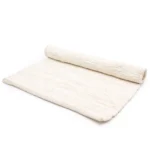 Covor Mare Indian din Bumbac, Țesut Manual - 130x170cm - Crem