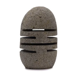Suport din Piatră de Râu Naturală – Piatră Verticală Tăiată (9 × 20 cm)