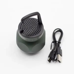 Mini Boxă cu Cârlig pentru Camping – Verde